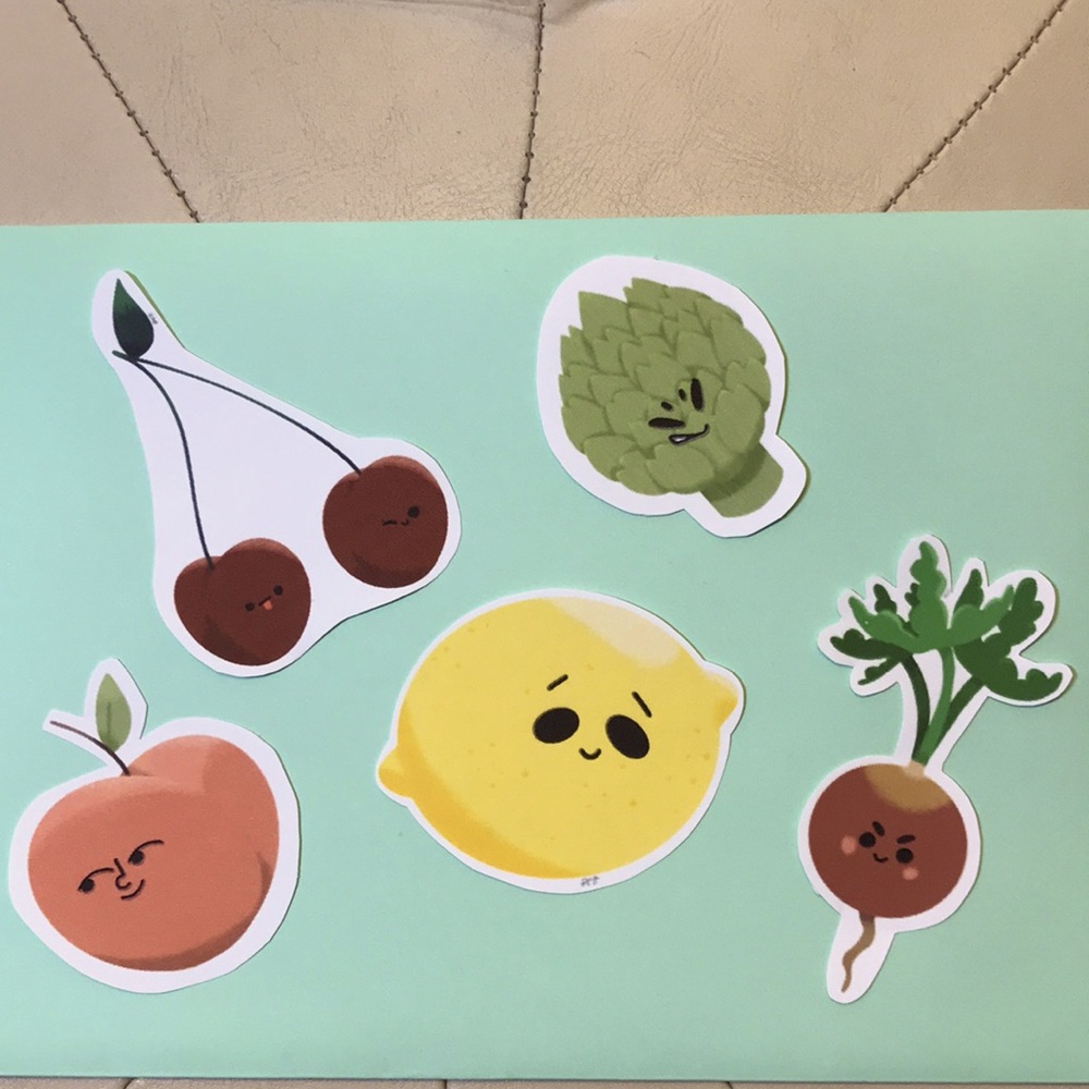 Creatively Original Stickers ~ Fruits N’ Veggies
